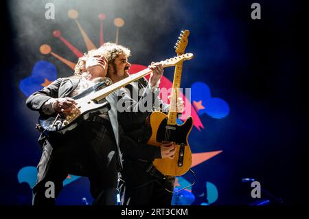 Festival Vive Latino, edición España 2023. El Festival acogió en Zaragoza a artistas como Juanes, Andrés Calamaro, Ana Tijoux, M-CLAN o Delaporte. Stockfoto