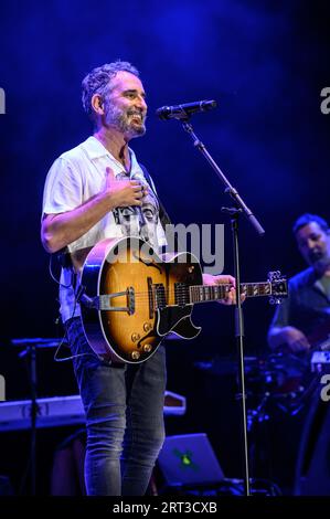 Festival Vive Latino, edición España 2023. El Festival acogió en Zaragoza a artistas como Juanes, Andrés Calamaro, Ana Tijoux, M-CLAN o Delaporte. Stockfoto