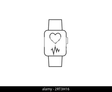 Fitness-Tracker-Symbol. Vektorillustration. Stock Vektor