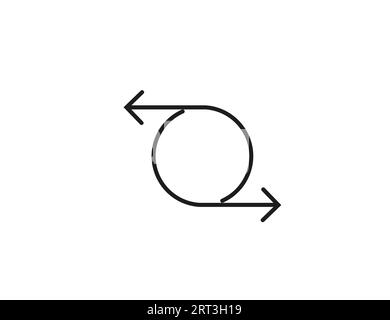 Agile Entwicklung, Plansymbol. Vektorillustration. Stock Vektor