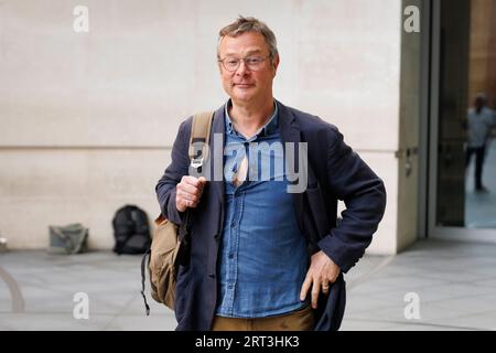 Koch und Fernsehsender Hugh Fearnley-Whittingstall verlässt BBC, nachdem er am Sonntag in der Politikshow mit Laura Kuenssberg aufgetreten ist. Aufnahme am 3. Septembe Stockfoto