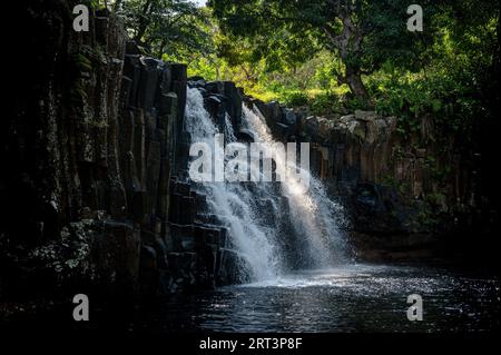 Wasserfälle in Rochester, Bezirk Savanne von Mauritius Stockfoto