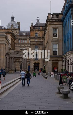 Glasgow, Schottland (UK): Blick auf den Royal Exchange Square im Stadtzentrum Stockfoto