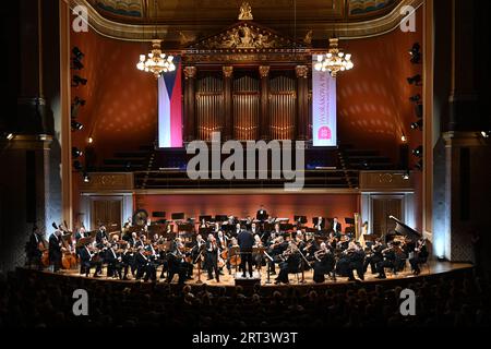 Prag, Tschechische Republik. September 2023. Konzert des Israel Philharmonic Orchestra beim internationalen Musikfestival in Prag, 10. September 2023. Quelle: Michaela Rihova/CTK Photo/Alamy Live News Stockfoto