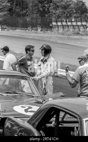 Dan Gurney fuhr einen Shelby Racing Ford Mustrag in der Watlins Glen Trans am, DNF 1968 Stockfoto