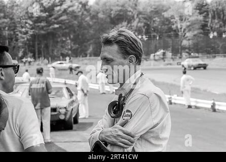 Dan Gurney fuhr einen Shelby Racing Ford Mustrag in der Watlins Glen Trans am, DNF 1968 Stockfoto