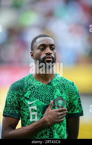 Akwa Ibom, Nigeria. 10. September 2023. Nigeria gegen Sao Tomé, Qualifikation für den CAF African Cup of Nations. Victor Modo: Victor Modo/Alamy Live News Stockfoto