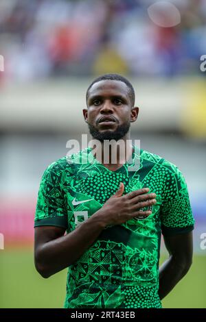 Akwa Ibom, Nigeria. 10. September 2023. Nigeria gegen Sao Tomé, Qualifikation für den CAF African Cup of Nations. Victor Modo: Victor Modo/Alamy Live News Stockfoto