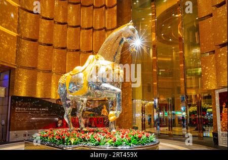 Macao, JAN 30 2014 - Außenansicht des MGM Macau Stockfoto
