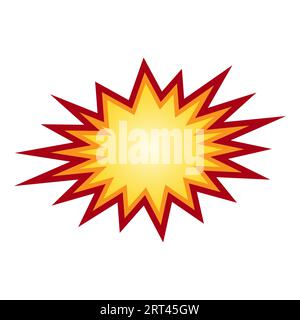 Vektorstern-Burst. Spritzschutzsymbol des Auslegers isoliert Stock Vektor