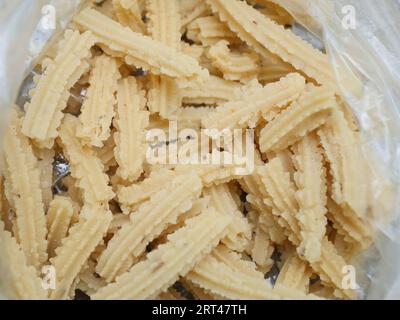 Indische traditionelle Snacks Murukku, Öl gebratener Snack Stockfoto