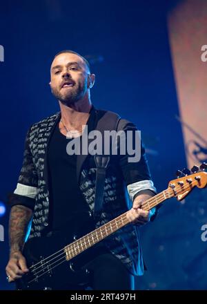 london, Vereinigtes Königreich. September 2023. Busted Play die erste von drei Londoner Shows anlässlich ihres 20. Jahrestages. Cristina Massei/Alamy Live News Stockfoto