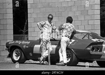 1971 Watkins Glen Trans am, Maurice Carter, Cherolet Camero, #88, startete den 9. 5. abgeschlossen Stockfoto