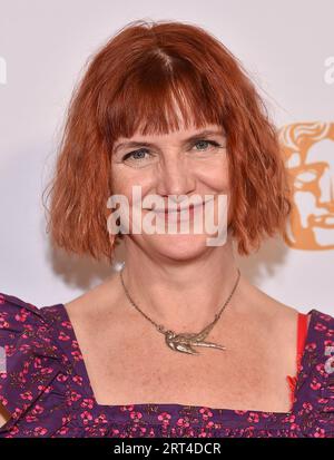 14. Januar 2023, Beverly Hills, Kalifornien, USA: Rebecca Lenkiewicz trifft zur BAFTA Tea Party im Four Seasons Hotel & Resort ein. (Bild: © Lisa O'Connor/ZUMA Press Wire) NUR REDAKTIONELLE VERWENDUNG! Nicht für kommerzielle ZWECKE! Stockfoto