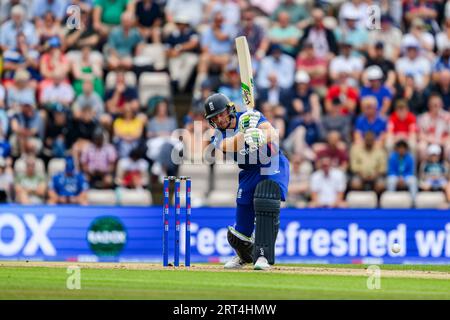 SOUTHAMPTON, VEREINIGTES KÖNIGREICH. 10. September 2023. Jos Buttler of England (Capt.) während der England Men vs New Zealand - Metro Bank ODI Series beim Ageas Bowl am Sonntag, den 10. September 2023 in SOUTHAMPTON ENGLAND. Quelle: Taka Wu/Alamy Live News Stockfoto