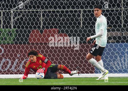 Arlington, Texas, USA: Der mexikanische Torhüter Guillermo Ochoa spielte während des internationalen Fußballspiels zwischen Mexiko und Australien am 9. September 2023 im AT&T Stadium. (Bild: © Javier Vicencio/Okularepix über ZUMA Press Wire) NUR REDAKTIONELLE VERWENDUNG! Nicht für kommerzielle ZWECKE! Stockfoto