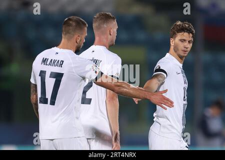 Serravalle, Italien. September 2023. Während des UEFA EURO 2024-Spiels im San Marino Stadion in Serravalle. Auf dem Bild sollte stehen: Jonathan Moscrop/Sportimage Credit: Sportimage Ltd/Alamy Live News Stockfoto