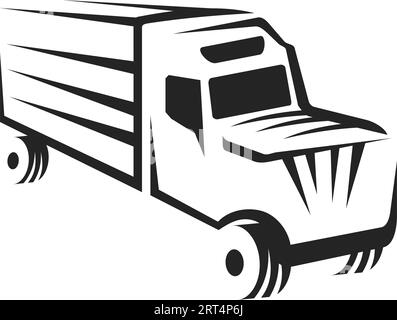 Vorlage für Lkw-Logo isoliert. Markenidentität. Symbol abstrakter Vektor-Grafik Stock Vektor
