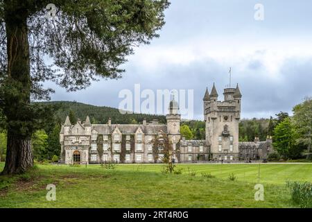 Blick auf den südrasen von Balmoral Castle Stockfoto