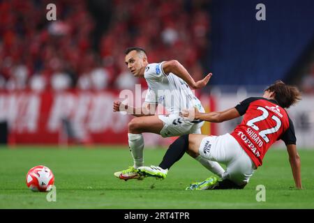 Saitama, Japan. September 2023. Juan Alano (Gamba) Fußball/Fußball : 2023 J. League YBC Levain Cup Viertelfinale zwischen Urawa Red Diamonds 3-0 Gamba Osaka im Saitama Stadium 2002 in Saitama, Japan. Quelle: Naoki Morita/AFLO SPORT/Alamy Live News Stockfoto