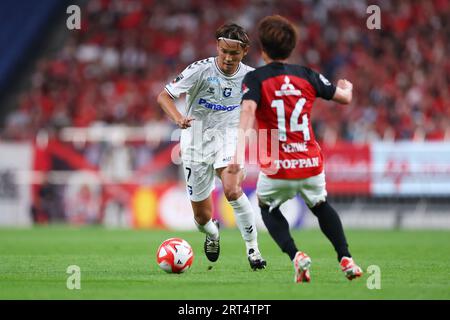 Saitama, Japan. September 2023. Takashi Usami (Gamba) Fußball/Fußball : 2023 J. League YBC Levain Cup Viertelfinale zwischen Urawa Red Diamonds 3-0 Gamba Osaka im Saitama Stadium 2002 in Saitama, Japan. Quelle: Naoki Morita/AFLO SPORT/Alamy Live News Stockfoto