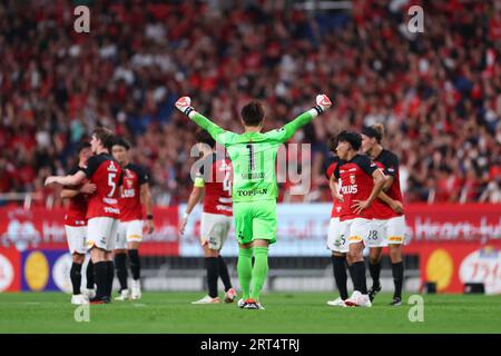 Saitama, Japan. September 2023. Shusaku Nishikawa (Reds) Fußball/Fußball : 2023 J. League YBC Levain Cup Viertelfinale Spiel zwischen Urawa Red Diamonds 3-0 Gamba Osaka im Saitama Stadion 2002 in Saitama, Japan. Quelle: Naoki Morita/AFLO SPORT/Alamy Live News Stockfoto