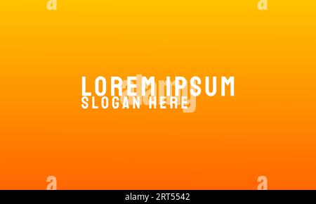 Leuchtend orangefarbene und gelbe verlaufende Hintergrundvorlage strukturiert. Geeignet für Business, Branding, Website, App, Hintergrund, Produktmontage, Webdesign. Stock Vektor