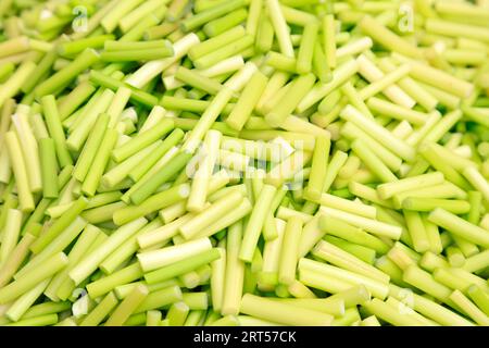 Lebensmittelmaterial gemischte Zutaten junger Knoblauchsoß Stockfoto