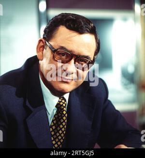 ZDF-Magazin, Politikmagazin, Deutschland 1969 - 1987, Moderator Klaus Schütz Stockfoto