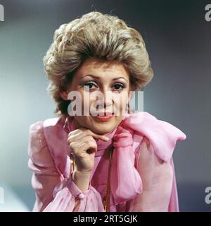Gitte Haenning, dänische Sängerin und Schauspielerin, um 1977. Stockfoto