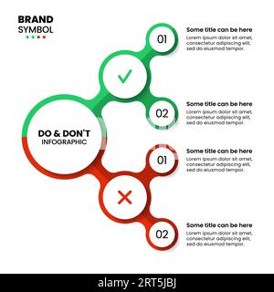 Infografikvorlage mit Symbolen und 2 Optionen oder Schritten. .Kann für Workflow-Layout, Diagramm, Banner und Webdesign verwendet werden. Vektorillustration Stock Vektor