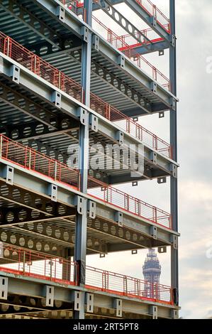 Bauarbeiten für neue Regierungsbüros (öffentliche Dienste), blackpool Stockfoto