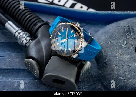 Oris Aquis Date Calibre 400 Stockfoto