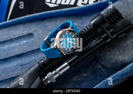 Oris Aquis Date Calibre 400 Stockfoto