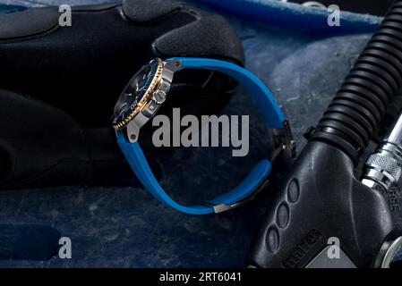 Oris Aquis Date Calibre 400 Stockfoto