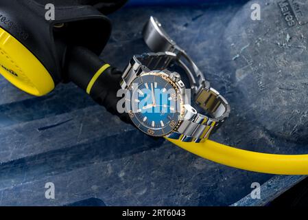 Oris Aquis Date Calibre 400 Stockfoto