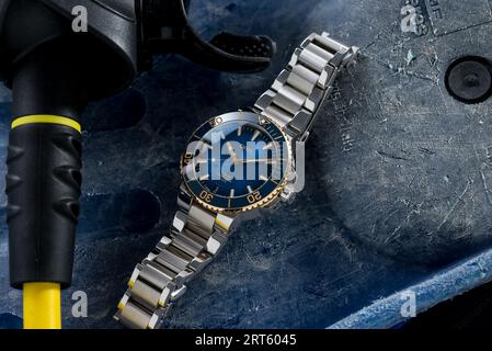 Oris Aquis Date Calibre 400 Stockfoto