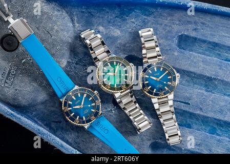 Oris Aquis Date Calibre 400 Stockfoto