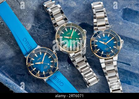 Oris Aquis Date Calibre 400 Stockfoto