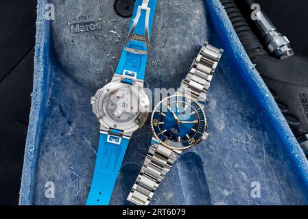 Oris Aquis Date Calibre 400 Stockfoto