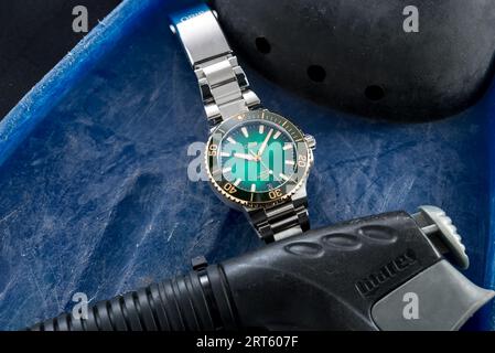 Oris Aquis Date Calibre 400 Stockfoto