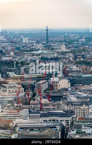Blick von 8 Bishopsgate, London, Großbritannien Stockfoto