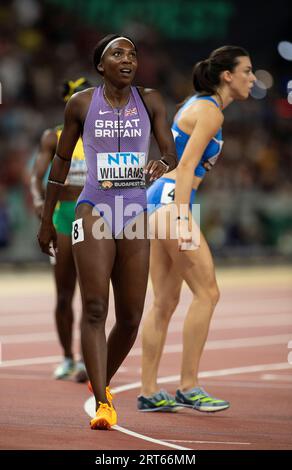 Bianca Williams vom Team GB & NI nahm am achten Tag an der 4 x 100 m Staffel an den Leichtathletik-Weltmeisterschaften im National Athletics Centre in BU Teil Stockfoto