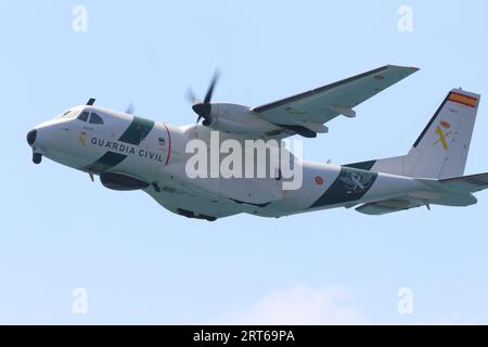 Torre del Mar International Air Show, Málaga, Spanien. September 2023. CASA CN-235 von Guardia Civil. Stockfoto