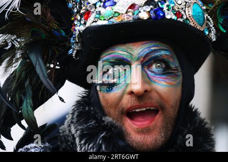 Mann, Edelmann, Edelmann, Karneval Venedig, Venedig Karneval, Carnevale di Venezia, Masken in Venedig, Venedig Mann, Masken, Kostüme, Stockfoto