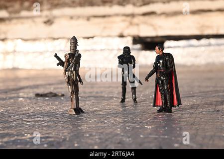 fotografía de juguetes con figuras de Acción de la saga de Starwars Stockfoto