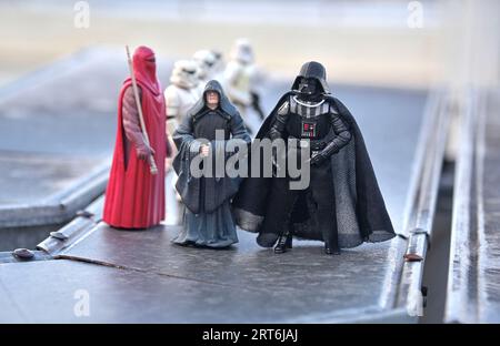 fotografía de juguetes con figuras de Acción de la saga de Starwars Stockfoto