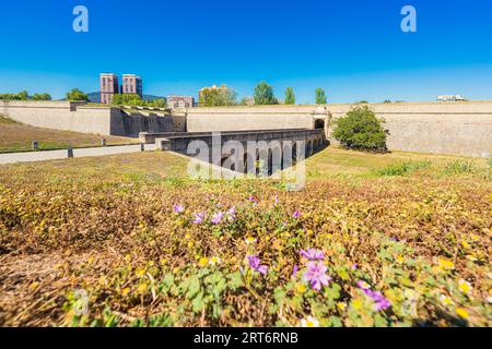 Außenansicht der Zitadelle Pamplona oder des Parks New Castle in Navarra, Spanien Stockfoto