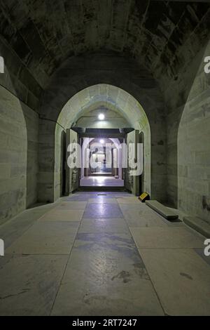 Yi County, China - 5. November 2017: Die Durchgangsarchitektur des unterirdischen Palastes, Yi County, Provinz Hebei, China Stockfoto