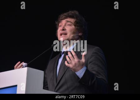 Javier Milei, Candidato a presidente en Argentina Stockfoto